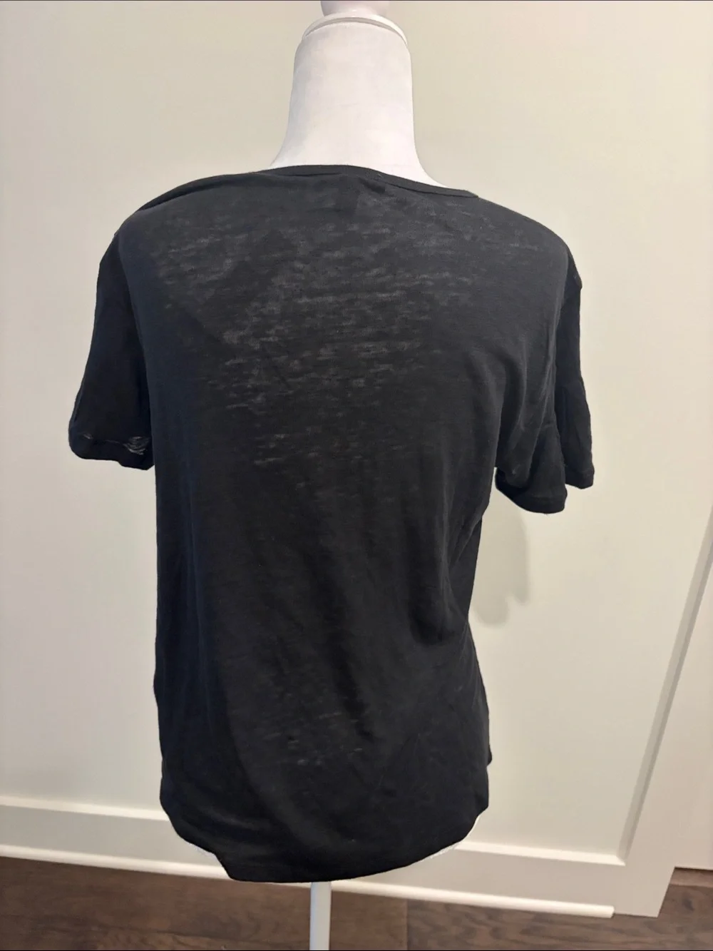 New With Tags JCrew Linen Flutter Sleeve Top Sz M